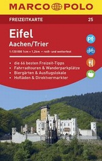 Abbildung von: MARCO POLO Freizeitkarte Eifel, Aachen, Trier 1:120 000 - MAIRDUMONT