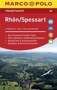 Abbildung von: MARCO POLO Freizeitkarte Rhön, Spessart 1:110 000 - MAIRDUMONT