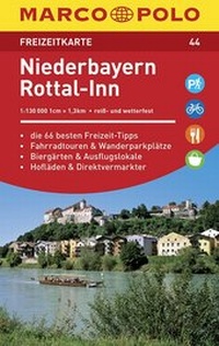 Abbildung von: MARCO POLO Freizeitkarte Niederbayern, Rottal-Inn 1:120 000 - MAIRDUMONT