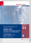 Cover: IDIMT-2015, Information Technology and Society, Schriftenreihe Informatik, Band 44 - Trauner Verlag