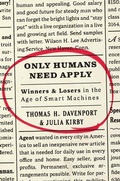 Cover: Only Humans Need Apply - Harper Business