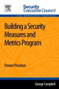Cover: Building a Security Measures and Metrics Program - Elsevier