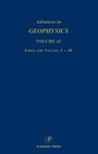 Cover: Advances in Geophysics - Academic Press