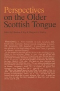 Cover: Perspectives on the Older Scottish Tongue - Edinburgh University Press