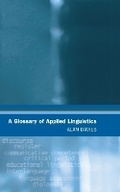 Cover: A Glossary of Applied Linguistics - Edinburgh University Press