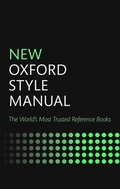 Cover: New Oxford Style Manual - Oxford University Press