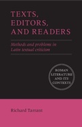 Cover: Texts, Editors, and Readers - Cambridge University Press