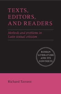 Enlarge image Cover: Texts, Editors, and Readers - Cambridge University Press