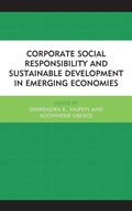 Cover: Corporate Social Responsibility and Sustainable Development in Emerging Economies - Lexington Books