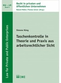 Cover: Taschenkontrolle in Theorie und Praxis aus arbeitsrechtlicher Sicht - Dike Verlag Z&uuml;rich