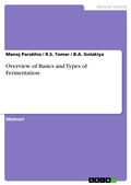Cover: Overview of Basics and Types of Fermentation - GRIN Verlag