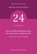 Abbildung von: Das Gesellschaftsinteresse im Schweizer Aktienrecht - Helbing & Lichtenhahn