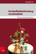 Cover: Verst&auml;ndlichkeitsforschung transdisziplin&auml;r - Brill Deutschland