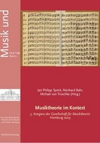 Enlarge image Cover: Musiktheorie im Kontext - Weidler bei Frank & Timme