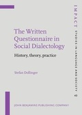 Cover: The Written Questionnaire in Social Dialectology - John Benjamins Publishing Co