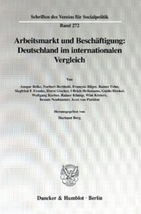 Abbildung von: Arbeitsmarkt und Beschäftigung: Deutschland im internationalen Vergleich - Duncker & Humblot