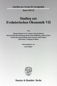 Abbildung von: Studien zur Evolutorischen Ökonomik VII - Duncker & Humblot