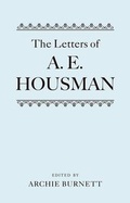 Cover: The Letters of A. E. Housman - Oxford University Press