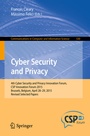 Cover: Cyber Security and Privacy - Springer