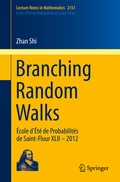 Cover: Branching Random Walks - Springer