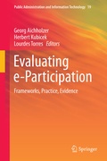 Cover: Evaluating e-Participation - Springer