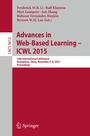Cover: Advances in Web-Based Learning -- ICWL 2015 - Springer