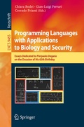 Cover: Programming Languages with Applications to Biology and Security - Springer