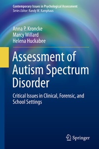 Abbildung von: Assessment of Autism Spectrum Disorder - Springer