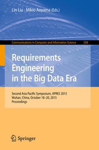 Enlarge image Cover: Requirements Engineering in the Big Data Era - Springer