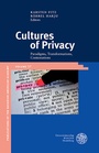 Cover: Cultures of Privacy - Universit&auml;tsverlag Winter