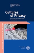 Cover: Cultures of Privacy - Universit&auml;tsverlag Winter