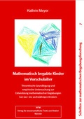 Cover: Mathematisch begabte Kinder im Vorschulalter - WTM-Verlag