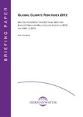 Cover: Global Climate Risk Index 2012 - Germanwatch Nord-S&uuml;d Initiative e.V.