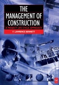 Cover: The Management of Construction: A Project Lifecycle Approach - Butterworth-Heinemann