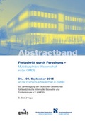 Cover: Abstractband GMDS 2015 - Westarp BookOnDemand