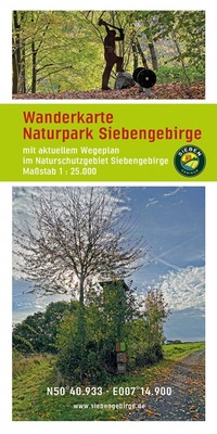 Abbildung von: Wanderkarte Naturpark Siebengebirge - grünes herz