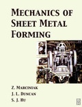 Cover: Mechanics of Sheet Metal Forming - Butterworth-Heinemann