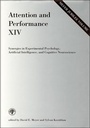 Cover: Attention and Performance XIV - Bradford Books