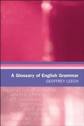 Cover: Glossary of English Grammar - Edinburgh University Press