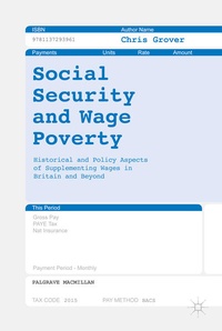 Enlarge image Cover: Social Security and Wage Poverty - Palgrave Macmillan