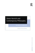 Cover: Dieter Henrich and Contemporary Philosophy - Routledge