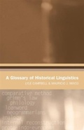 Cover: Glossary of Historical Linguistics - Edinburgh University Press
