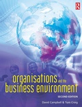 Cover: Organisations and the Business Environment - Butterworth-Heinemann