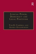 Cover: Judicial Power, Democracy and Legal Positivism - Routledge