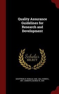 Enlarge image Cover: Quality Assurance Guidelines for Research and Development - Andesite Press