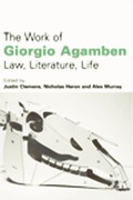 Cover: The Work of Giorgio Agamben - Edinburgh University Press