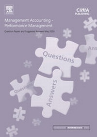 Enlarge image Cover: Management Accounting Performance Management - CIMA Publishing