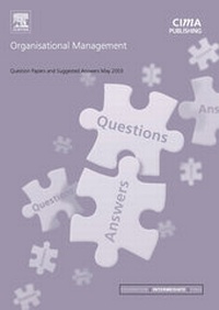 Enlarge image Cover: Organisational Management - CIMA Publishing