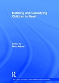 Cover: Defining and Classifying Children in Need - Routledge
