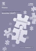 Cover: Finance November 2003 Exam Q and As - CIMA Publishing
